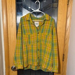 BDG Plaid Button-Up Shirt